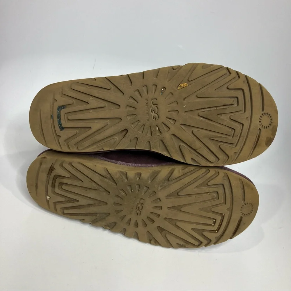UGG Classic short boots in Aster‎ purple women’s size 8 suede sheepskin Sherpa